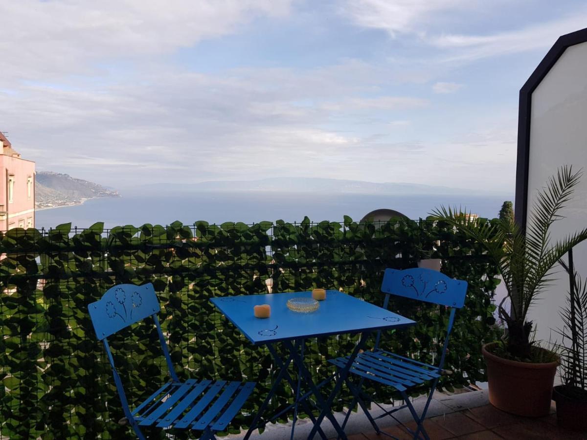"Sea-See" Studio Taormina Center - Bellissima Vista Mare - Corner Kitchen Eksteriør billede